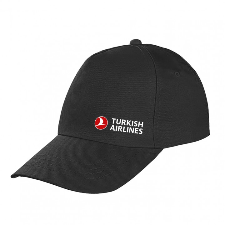 Siyah 5 Panel Cırt Ayarlı Kurumsal Promosyon Şapka